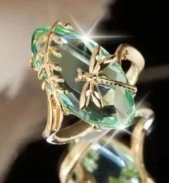 Zaitina green Zirconia crystal ring