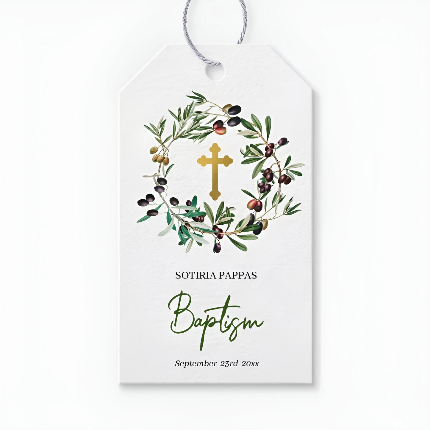 Custom name tag Baptism or Confirmation 50pcs