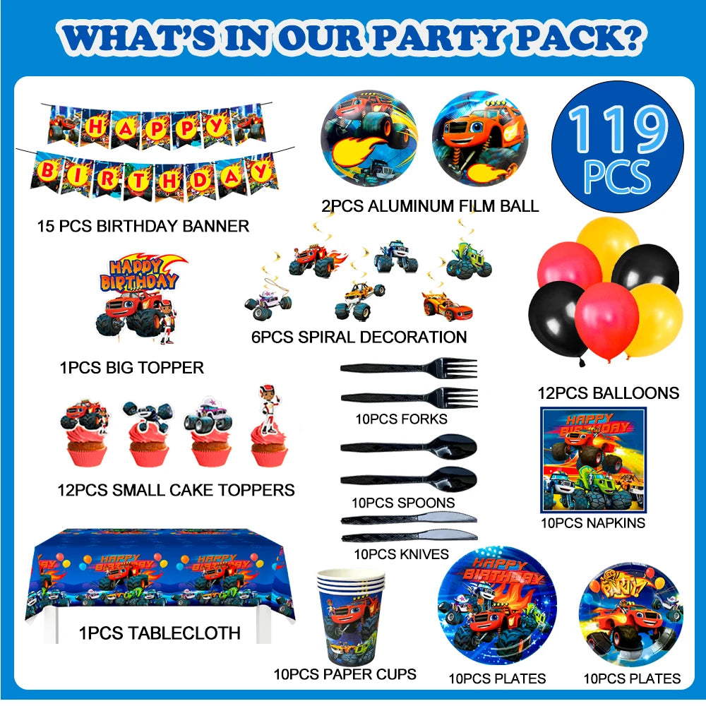 Blaze birthday kit