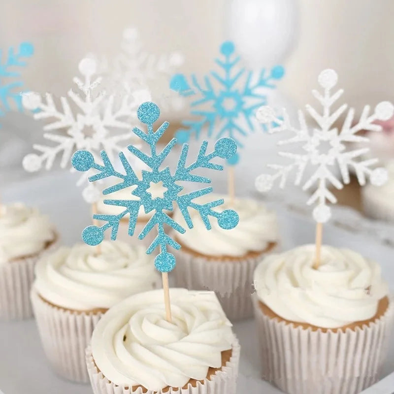 Ice Snowflake cake Topper