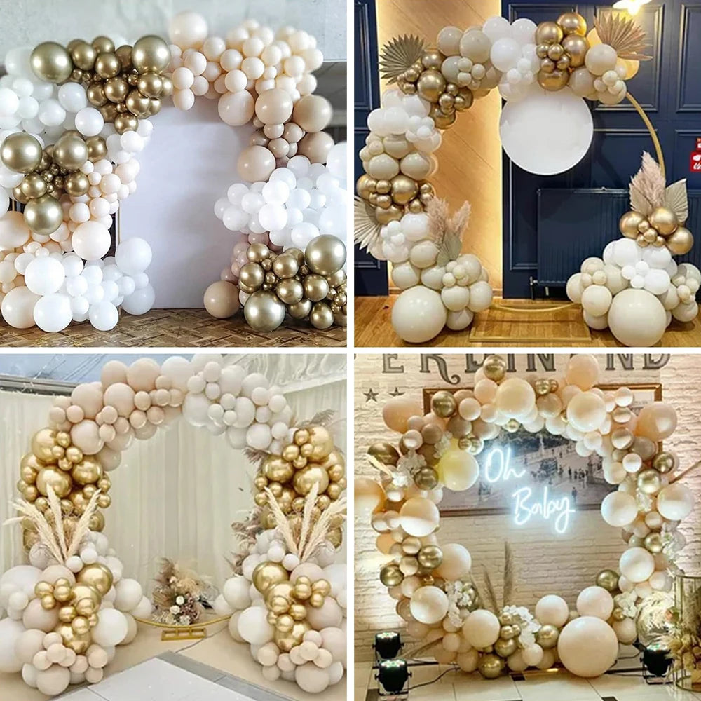 Platinum balloon arch set