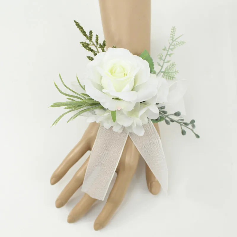 Bracelet FlowerCorsage Bridesmaid Sisters
