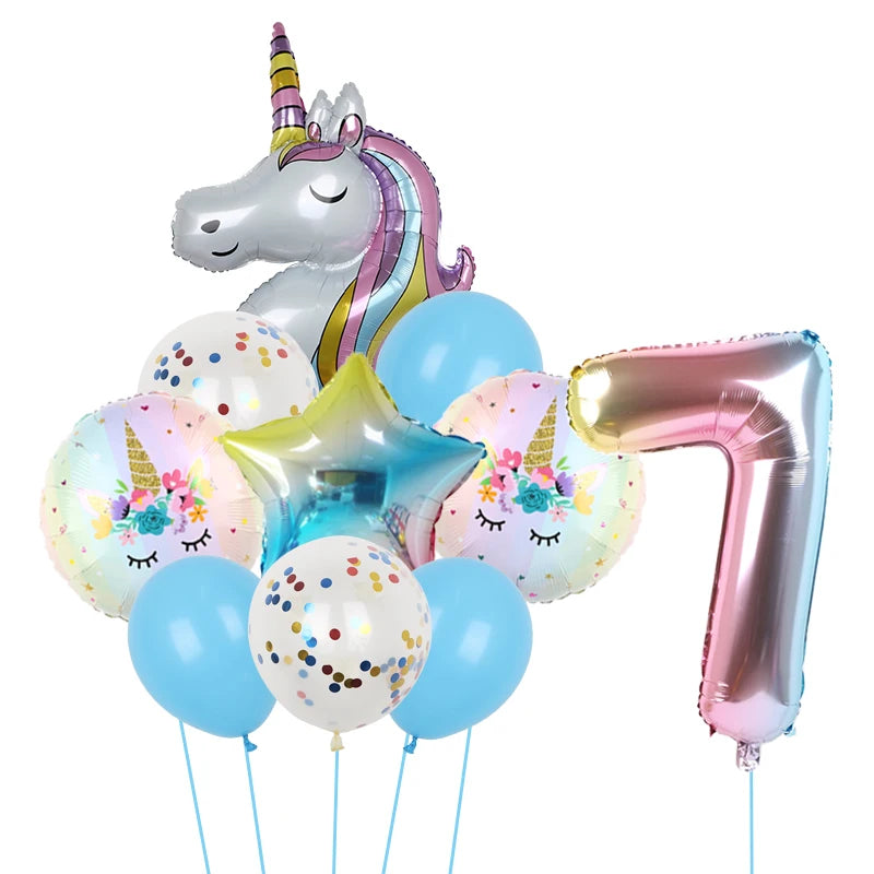 1Set Unicorn theme balloon 32inch
