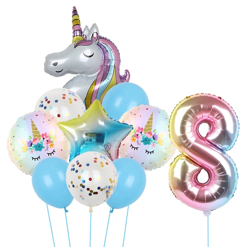 1Set Unicorn theme balloon 32inch