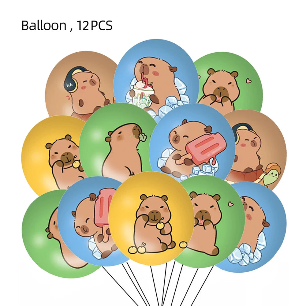 Capybara theme balloon