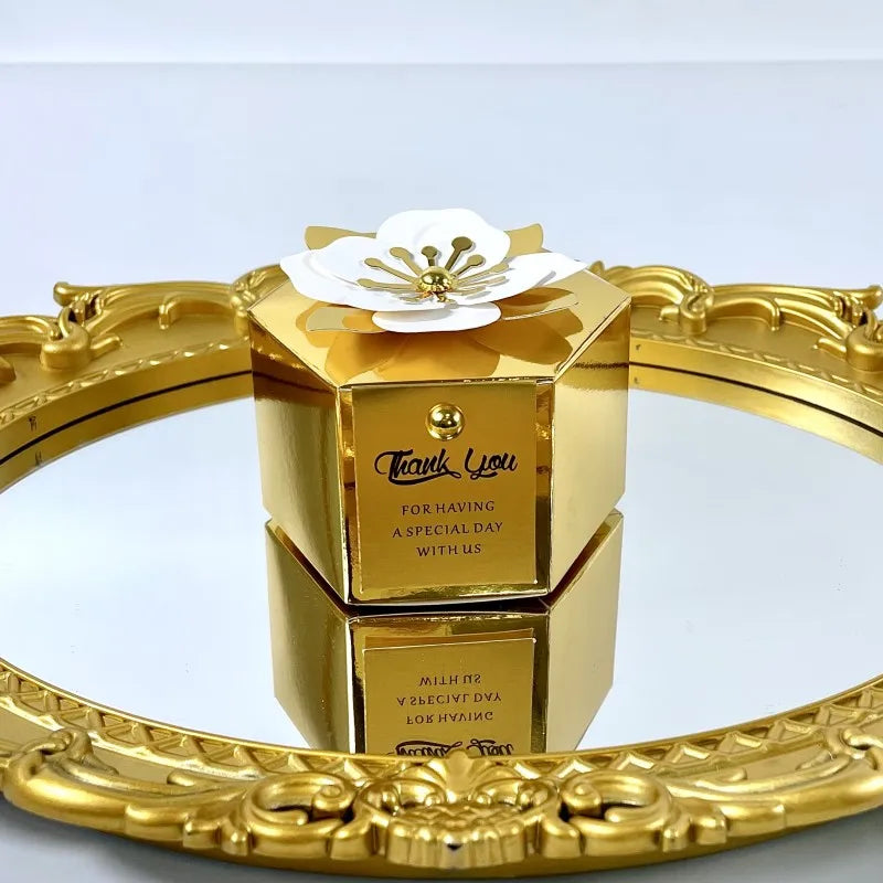 Creative flower hexagonal gift box 20/50pcs