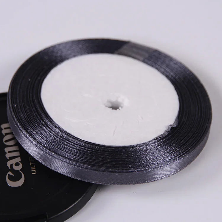 Silk Satin ribbons 22 meters/roll 6mm