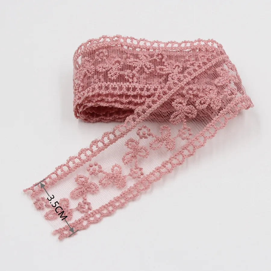 Embroidery lace ribbon 2Yard/Lot 35mm