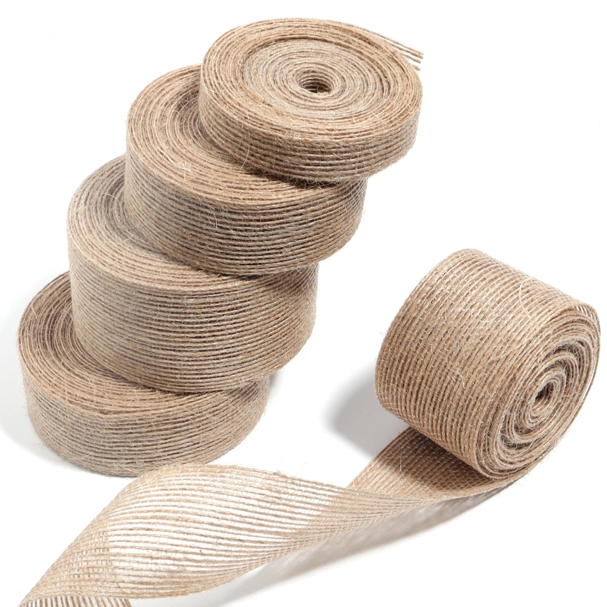 Macrame fabric ribbon linen 5/10Meters
