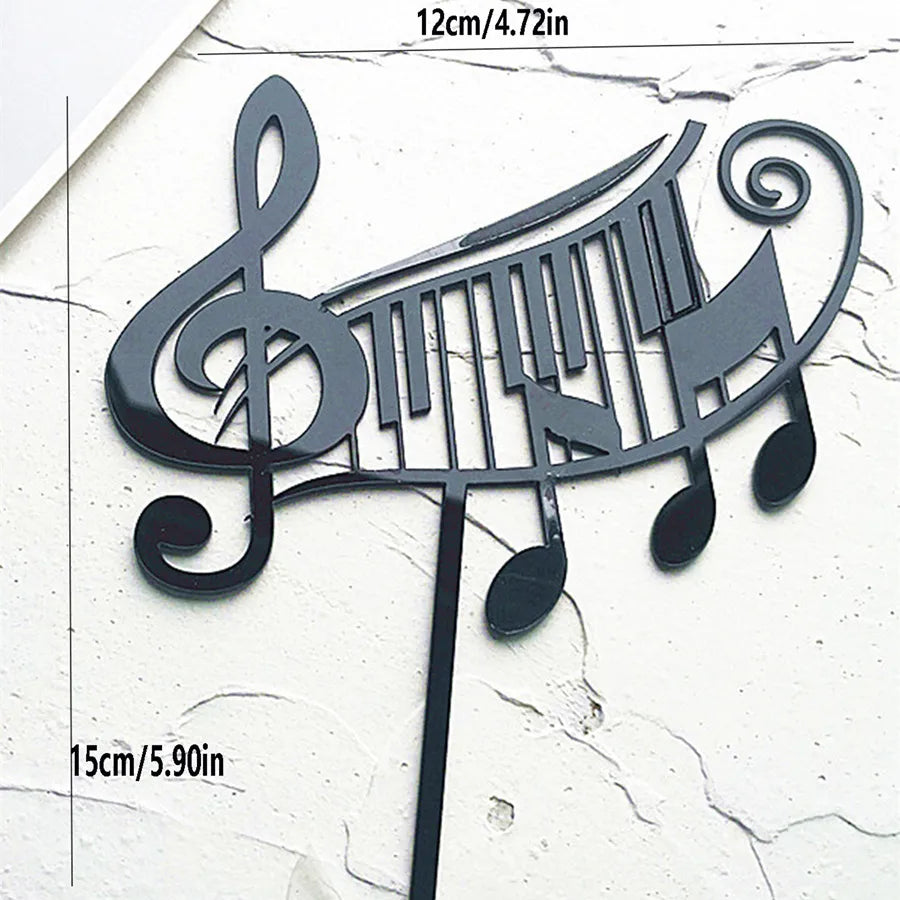 Music theme cake decoration