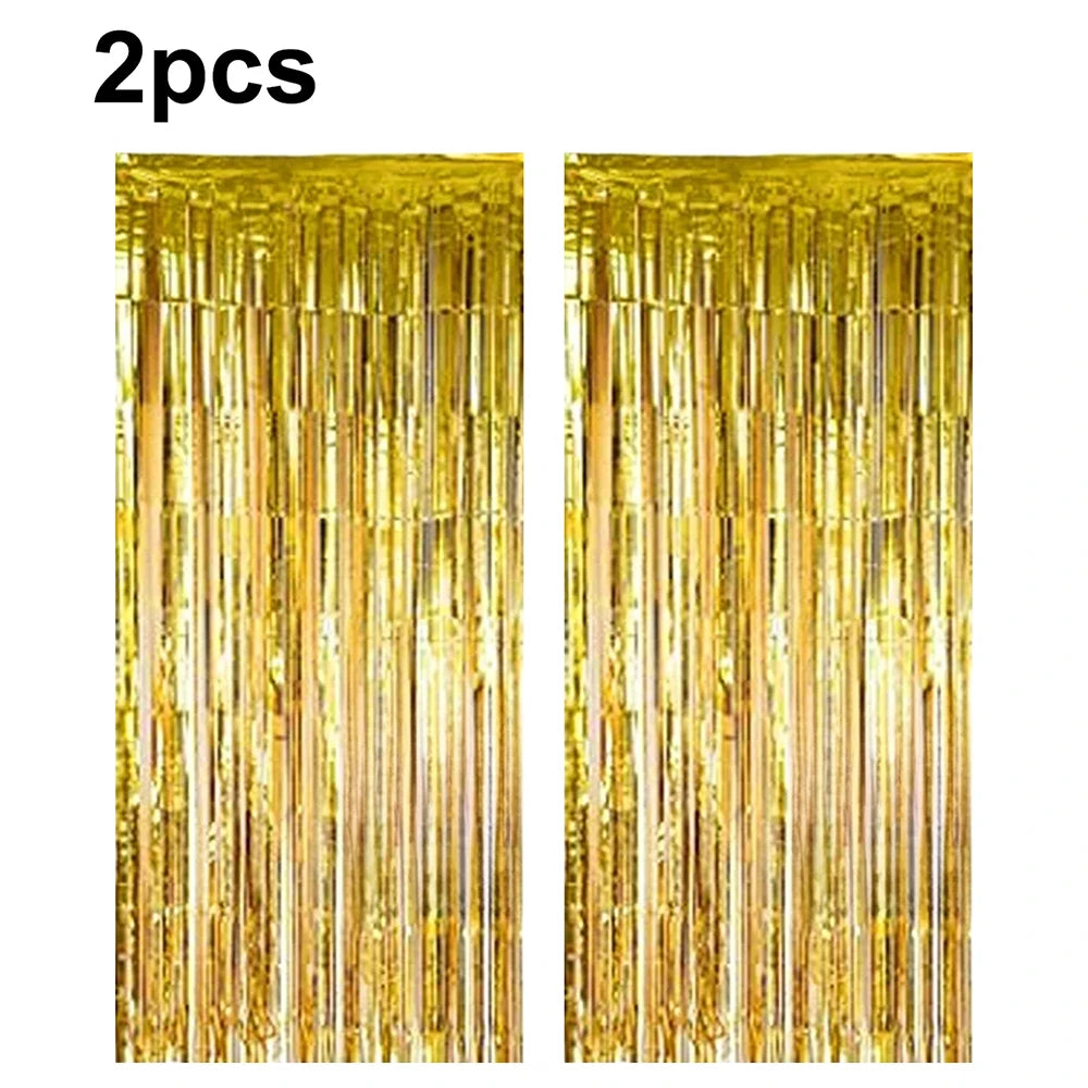 Balloon curtain gold bright 2M X 1M