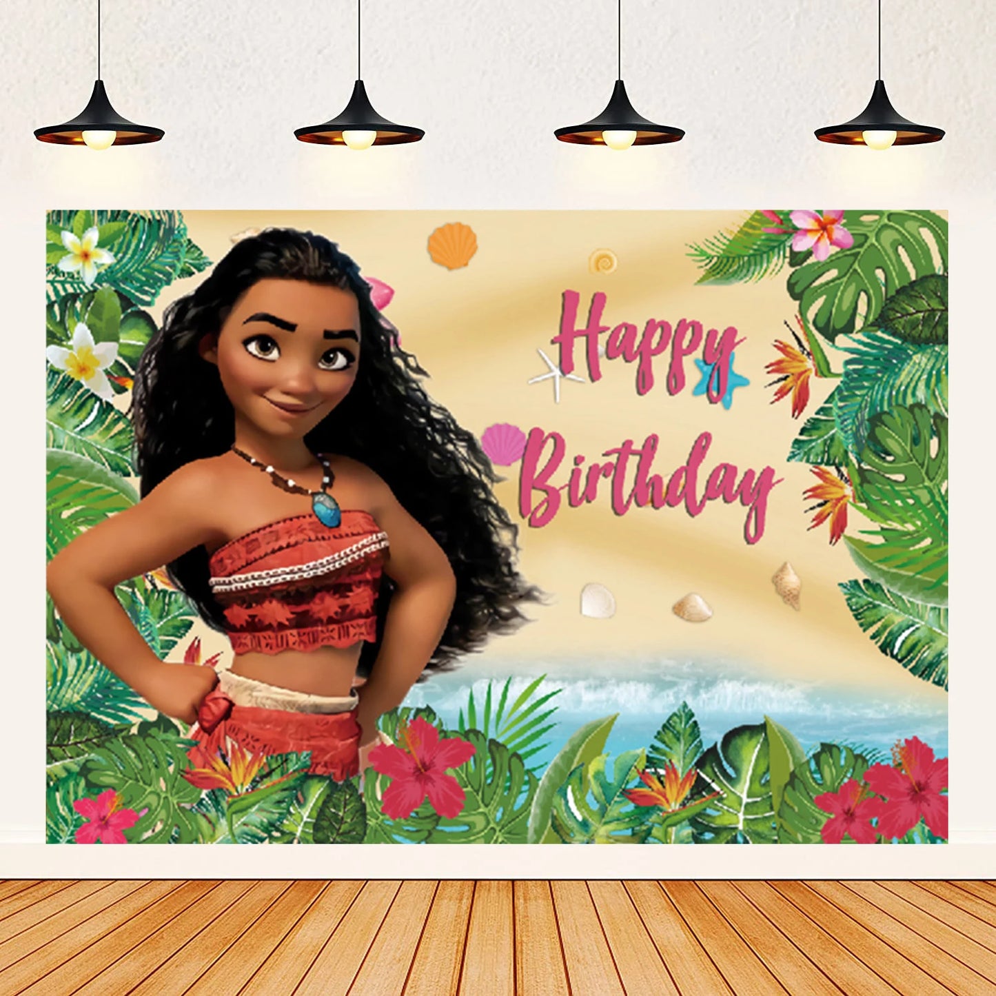 Moana theme background decoration