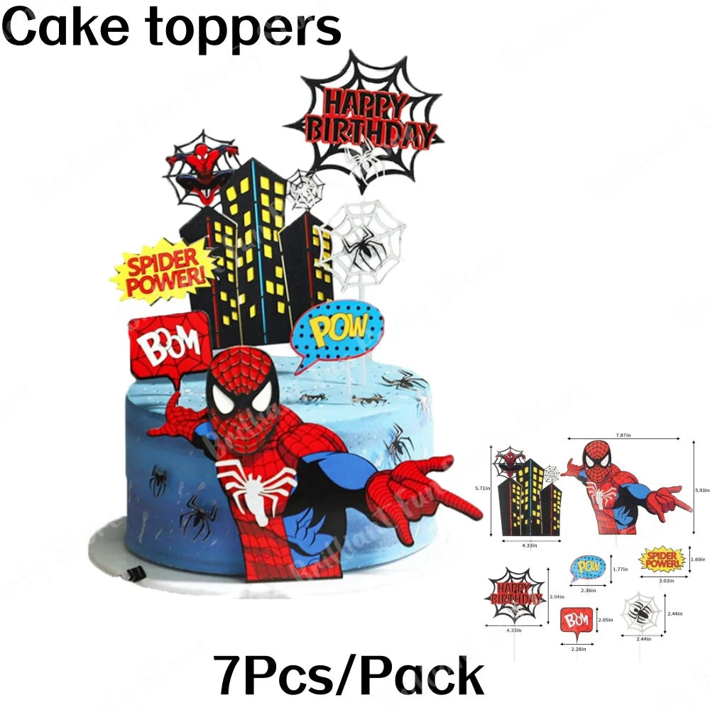 Spiderman theme decorations