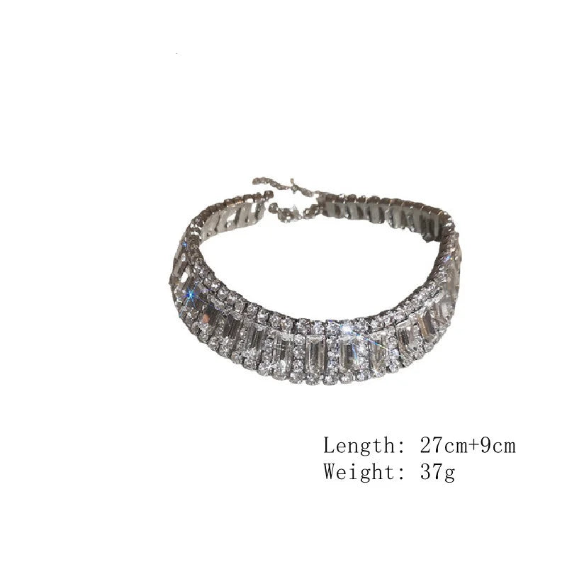 Luxury crystal chokers neck necklaces