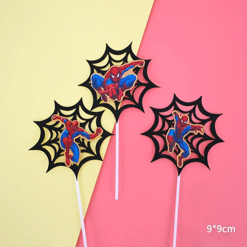 Spiderman cake topper decorations