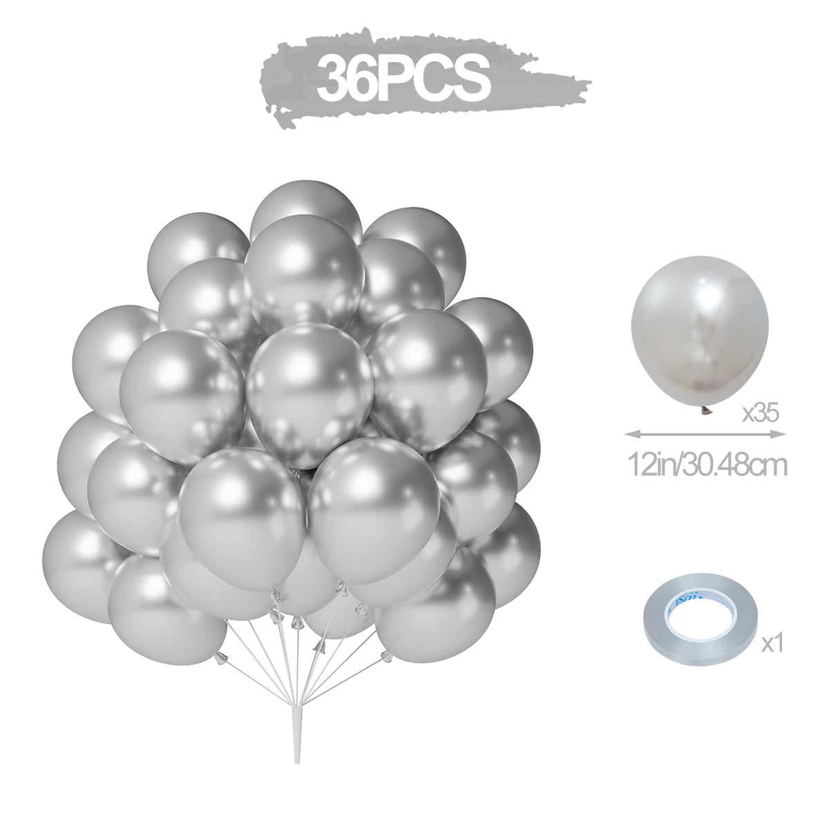 Balloons Pearl Latex 31/36/37/51/101Pcs