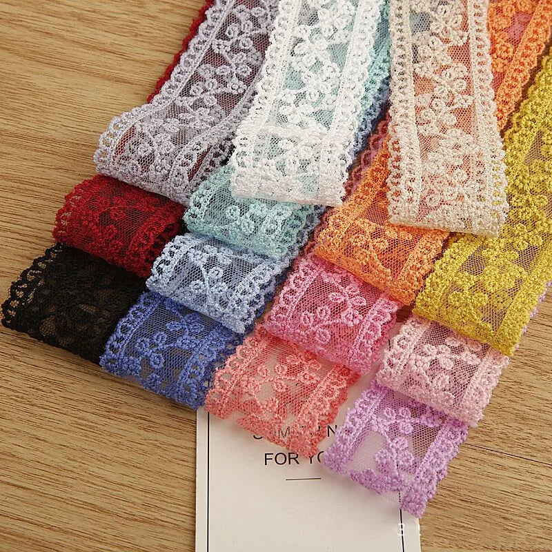 Embroidery lace ribbon 2Yard/Lot 35mm