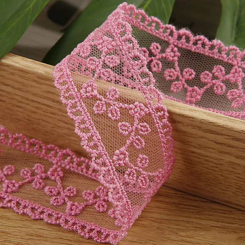 Embroidery lace ribbon 2Yard/Lot 35mm