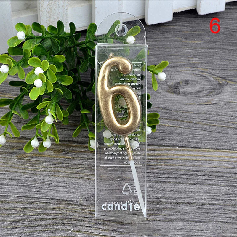 1Pcs number cake topper candles