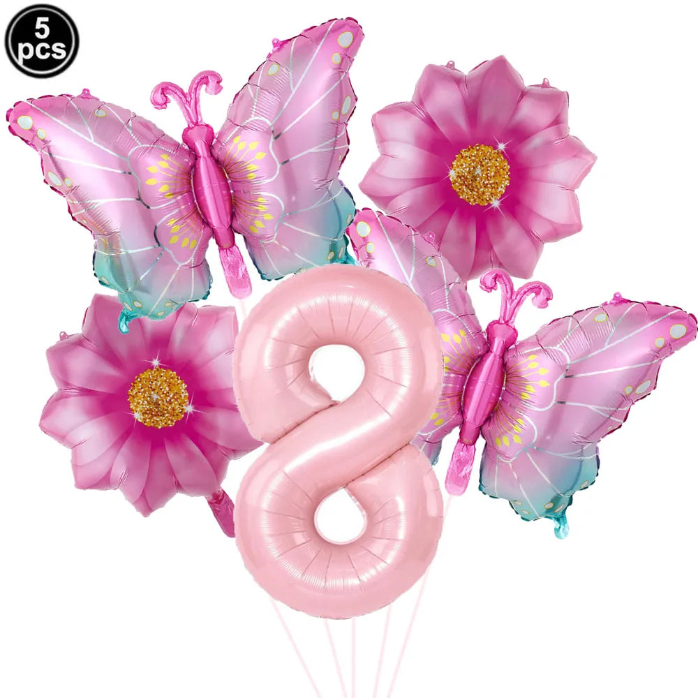 Colorful Butterfly balloons 5pcs