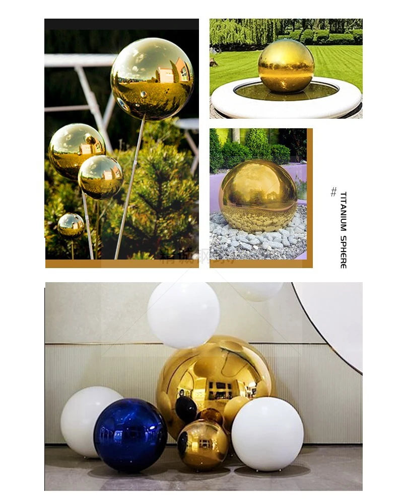 Stainless steel ball golden mirror surface dia 19-300mm 304
