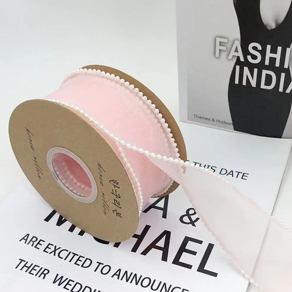 Gauze Organza packaging ribbon Lace H861 5Y/roll 4CM