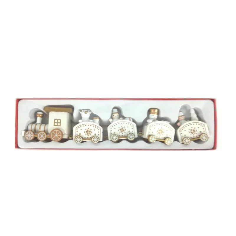 Wooden Christmas Train Ornament
