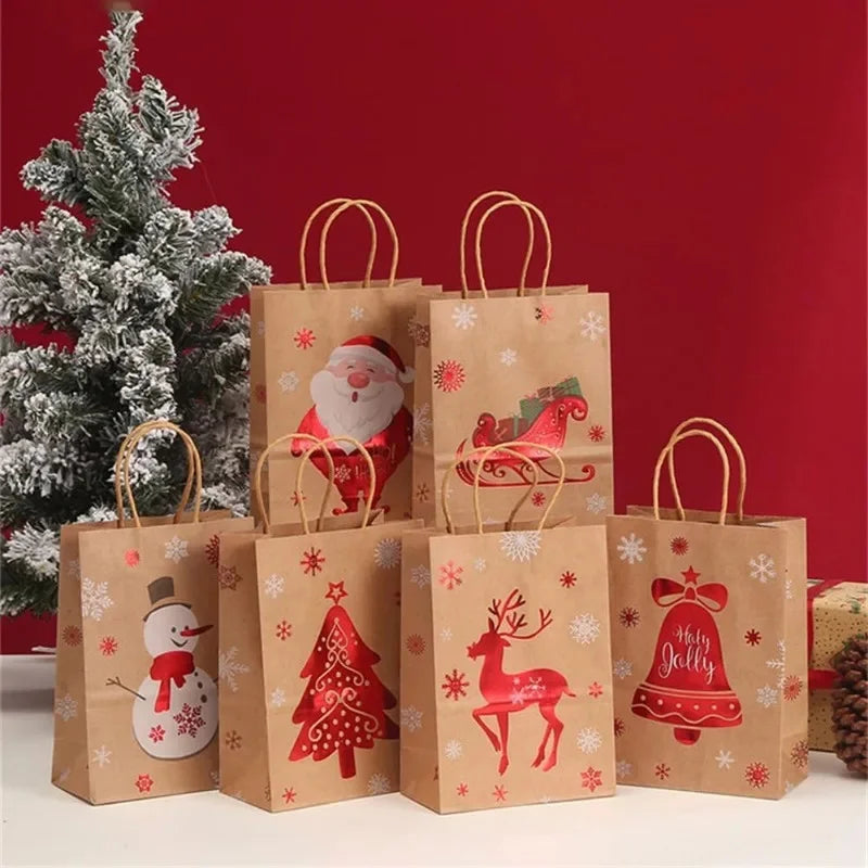 Santa Kraft Gift Packaging Bags