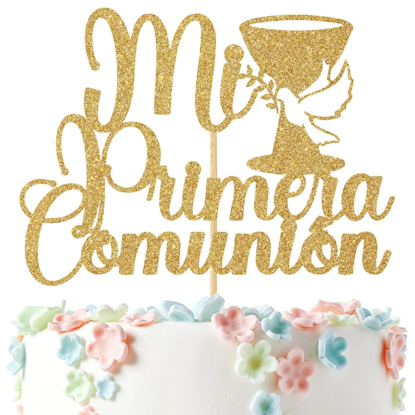 God Bless & Paper cross cake decorations