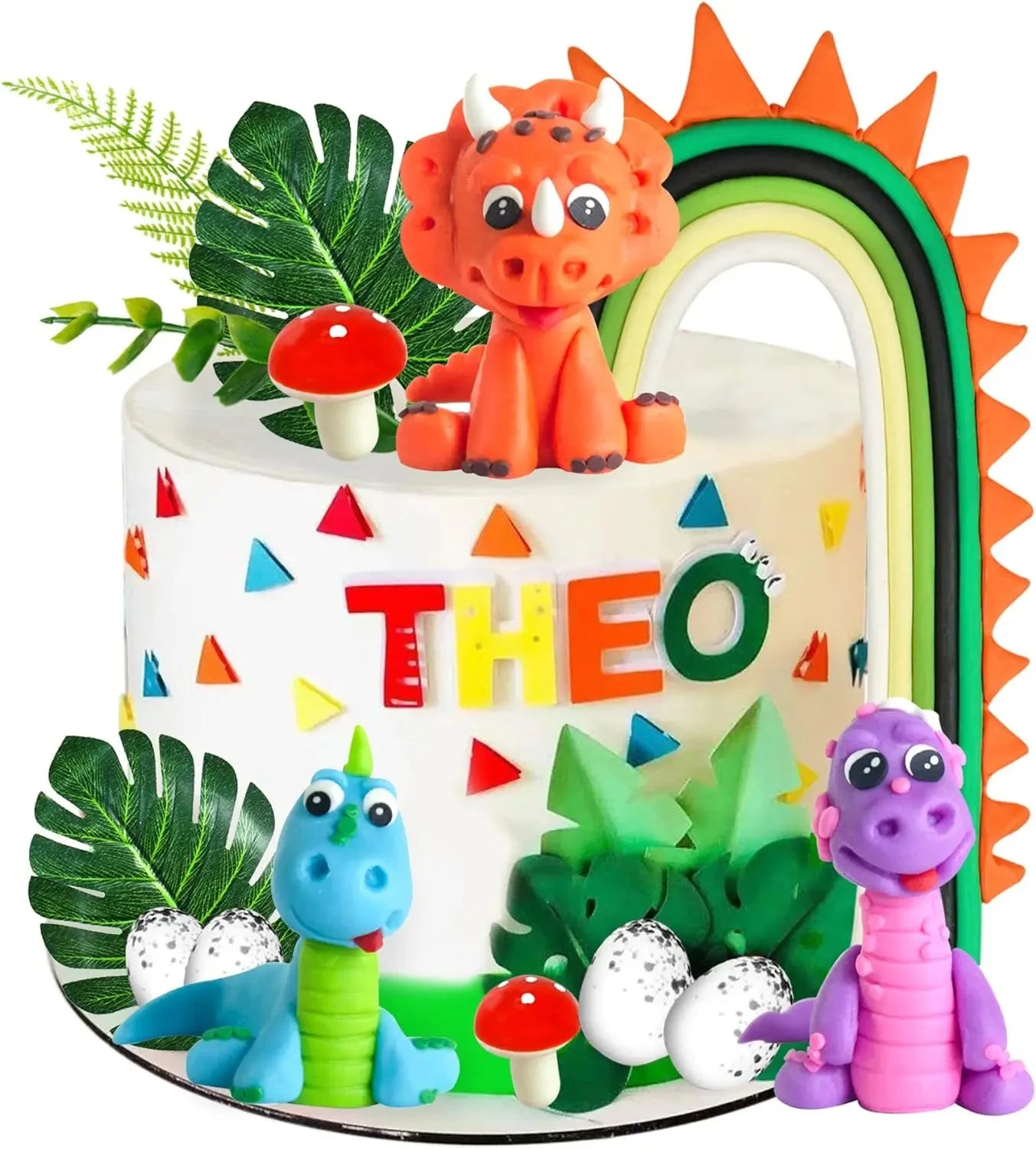 Dinosaur cake decorations 3 PCS