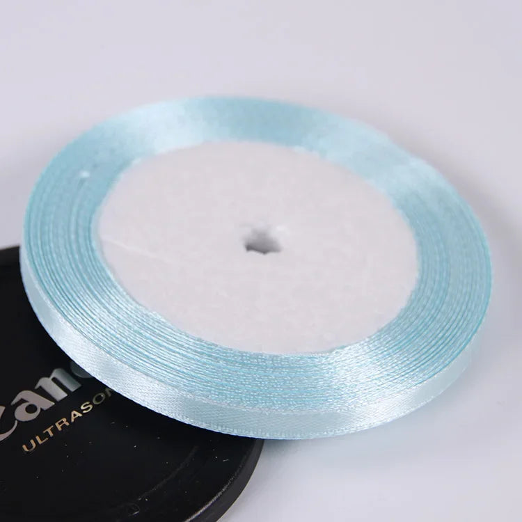 Silk Satin ribbons 22 meters/roll 6mm