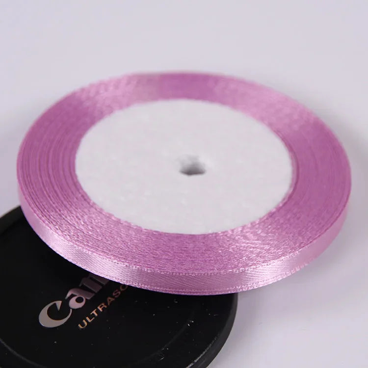 Silk Satin ribbons 22 meters/roll 6mm