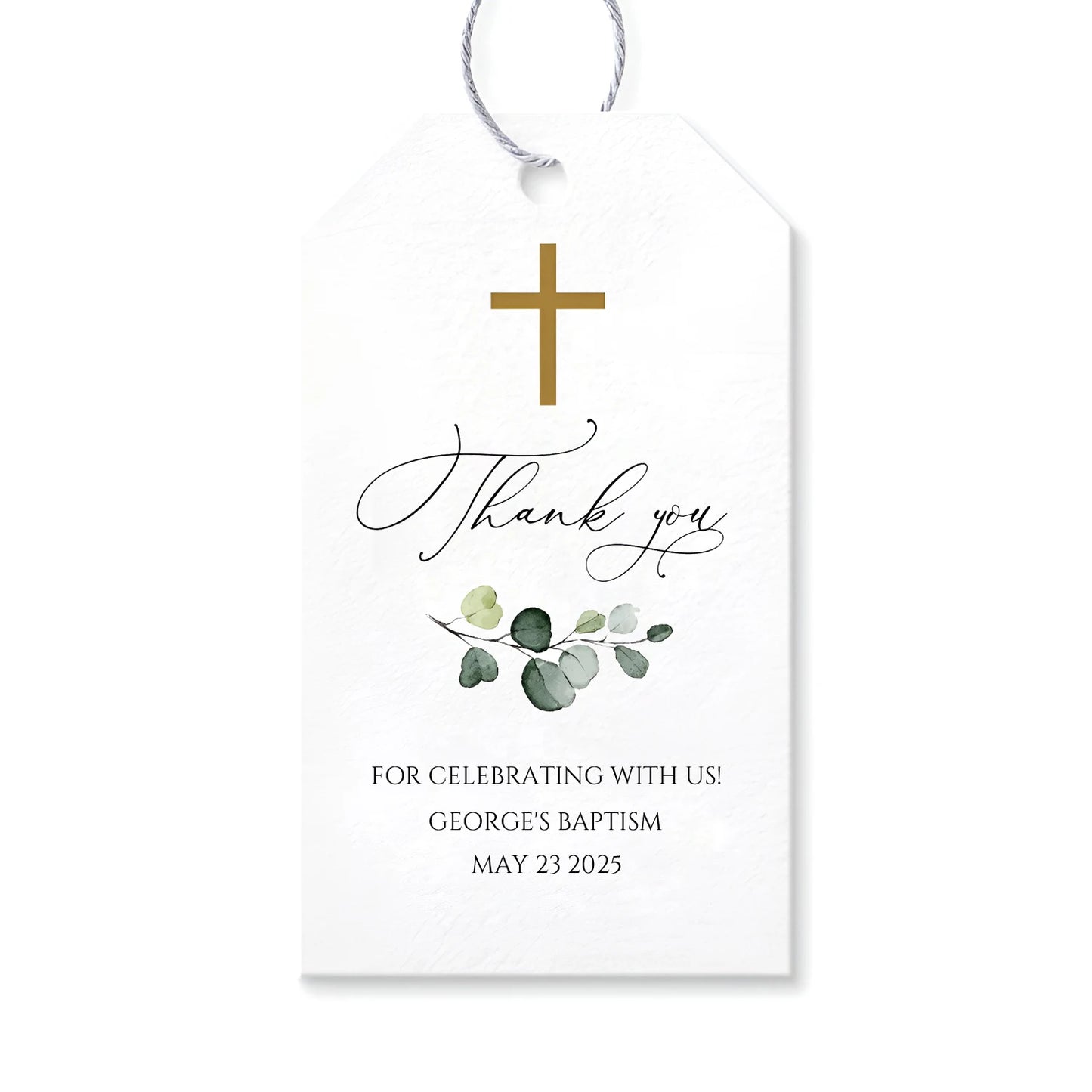 Custom name tag Baptism or Confirmation 50pcs