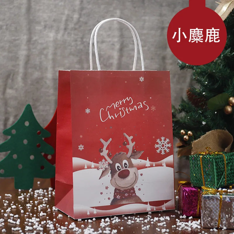 20 pcs Cute Santa Gift Box Bag