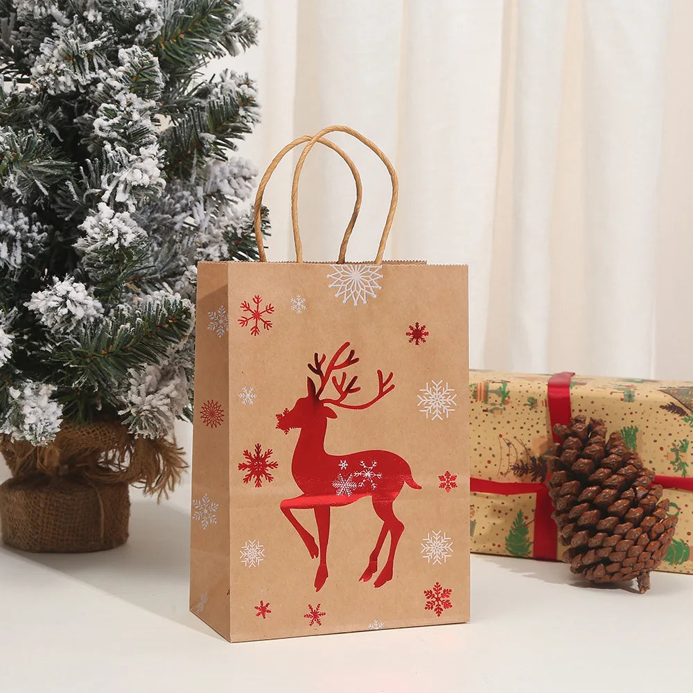Santa Kraft Gift Packaging Bags
