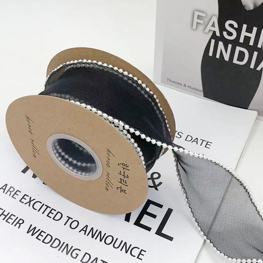 Gauze Organza packaging ribbon Lace H861 5Y/roll 4CM