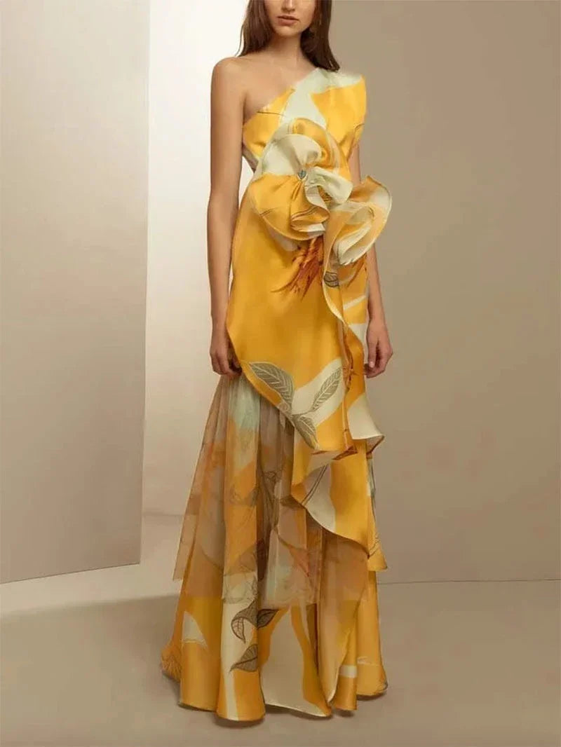 Dillma Elegant Summer Banquet Dress