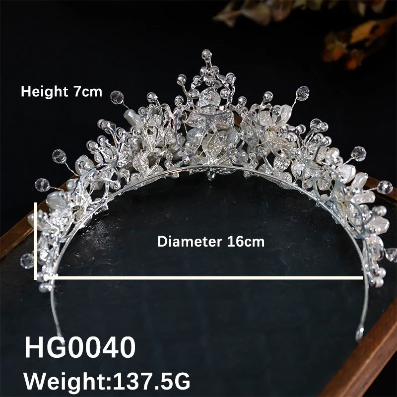 Beading crystal wedding crown