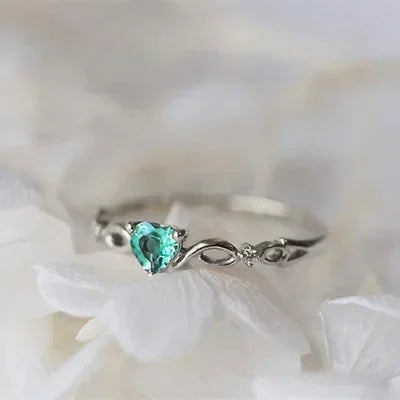 Zaitina green Zirconia crystal ring