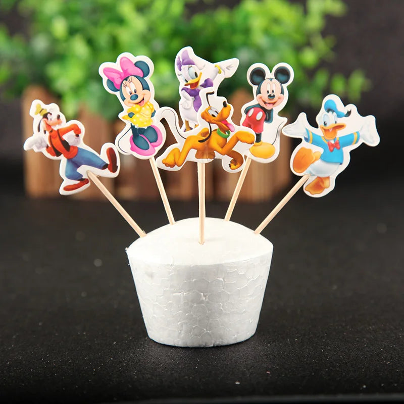Caraktar cake decorations include cake topper