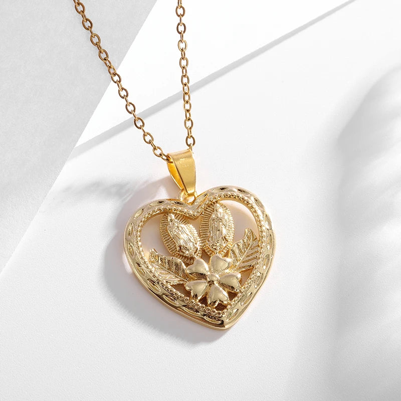Virgin Mary medal pendant