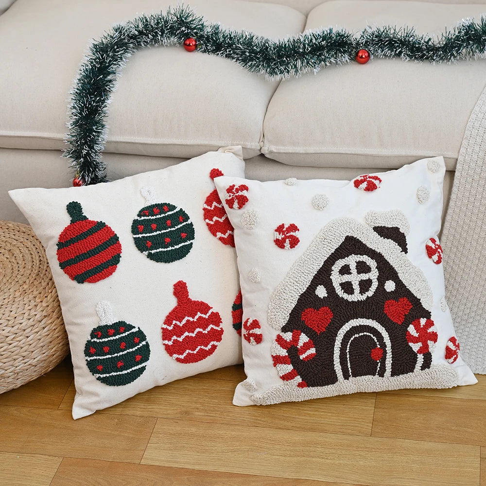 Sorino Christmas Cartoon Tufted Pillowcase