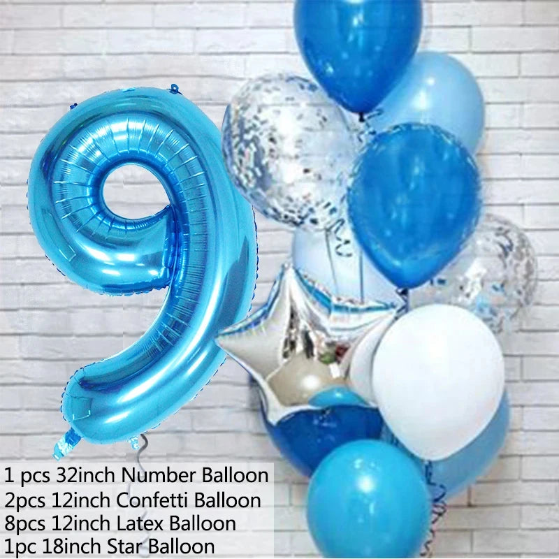 Balloons Number set / 12Pcs