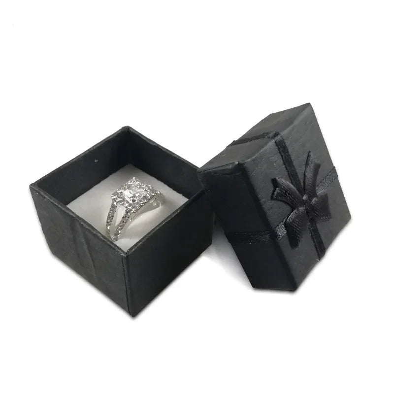12pcs Jewelry packaging box Multi-color 4*4*3CM