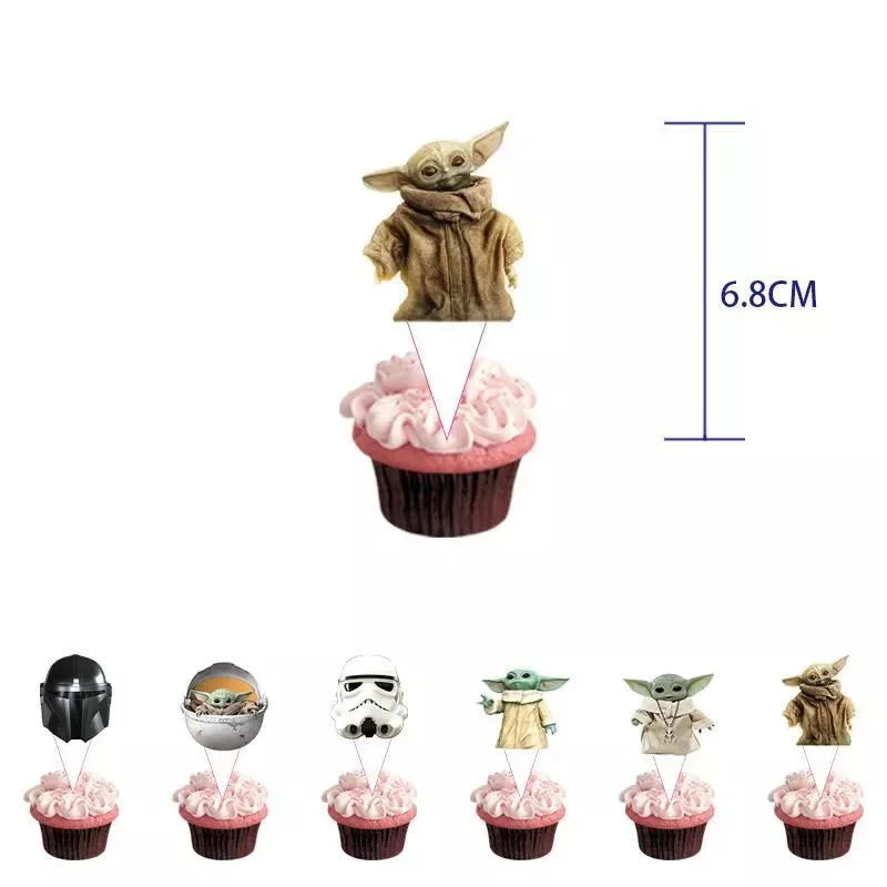 Caraktar cake decorations include cake topper