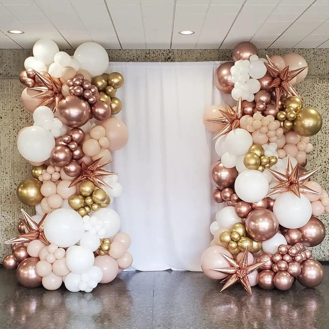 Rose & Gold balloon arch Kit 155