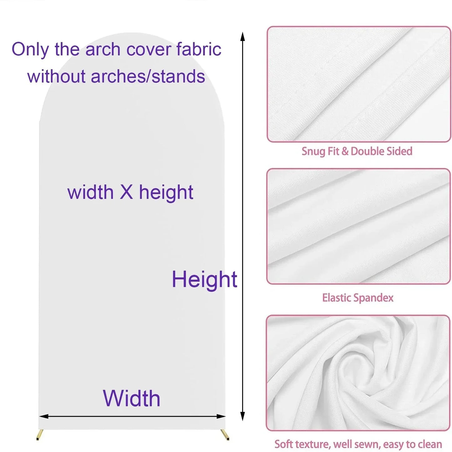 Arch backdrop cover fabric