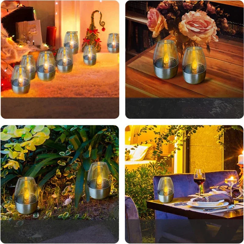 Outdoor LED Solar Candle Lamp