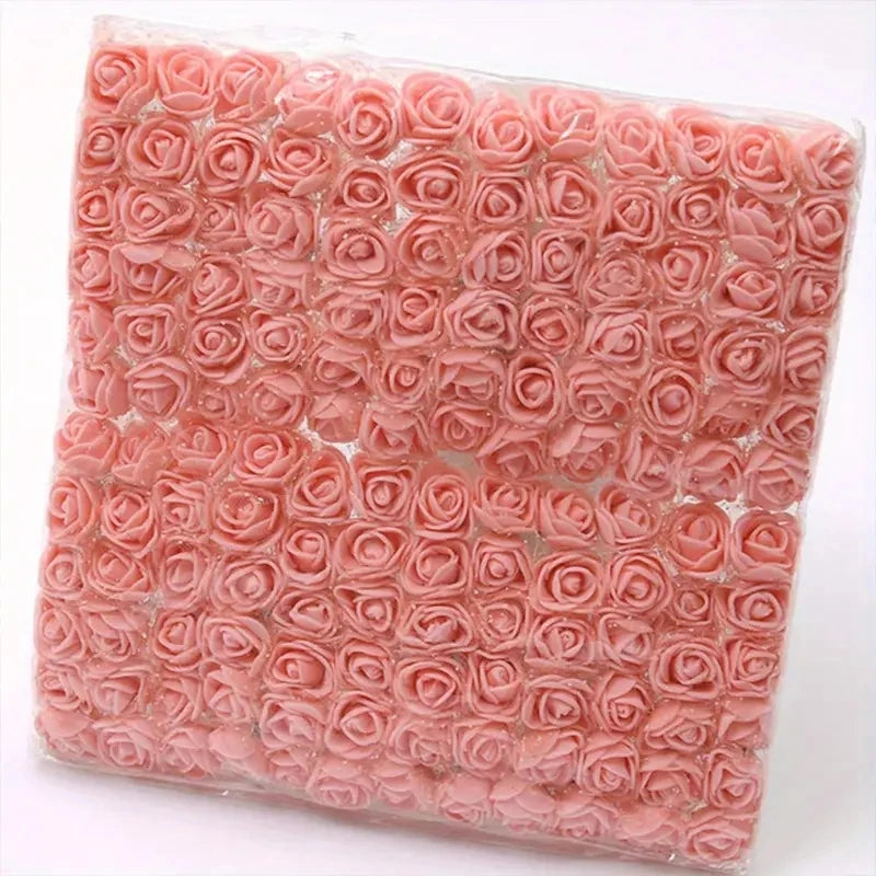 Red mini Lace Pe Rose 144pcs/2cm flowers