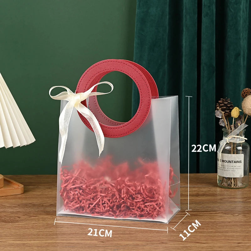 10 st PVC-presentpåsar med handtag